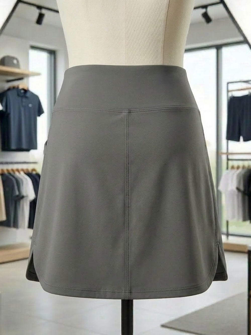 SANTINY Gray Skort - Picture 2 of 3